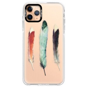 Silikonové pouzdro Bumper iSaprio - Three Feathers - iPhone 11 Pro Max