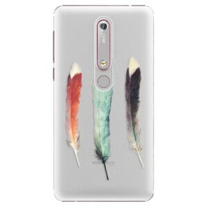 Plastové pouzdro iSaprio - Three Feathers - Nokia 6.1