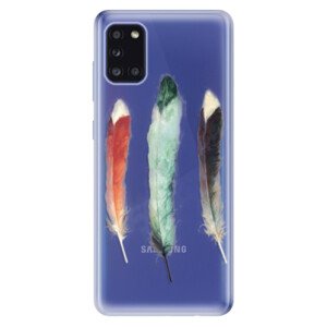 Odolné silikonové pouzdro iSaprio - Three Feathers - Samsung Galaxy A31