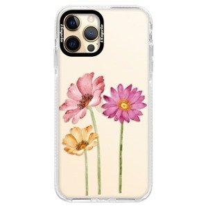 Silikonové pouzdro Bumper iSaprio - Three Flowers - iPhone 12 Pro Max