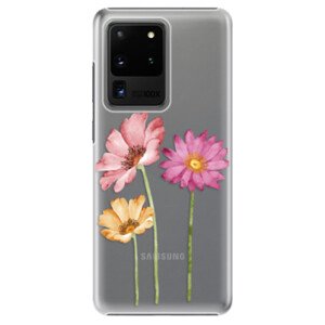 Plastové pouzdro iSaprio - Three Flowers - Samsung Galaxy S20 Ultra