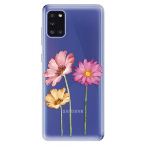 Odolné silikonové pouzdro iSaprio - Three Flowers - Samsung Galaxy A31