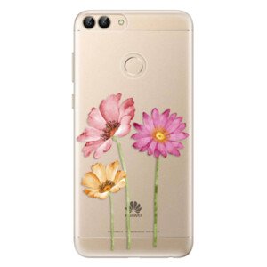 Odolné silikonové pouzdro iSaprio - Three Flowers - Huawei P Smart