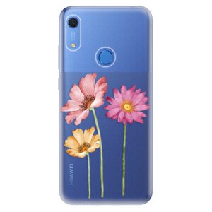 Odolné silikonové pouzdro iSaprio - Three Flowers - Huawei Y6s