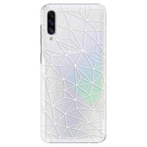 Plastové pouzdro iSaprio - Abstract Triangles 03 - white - Samsung Galaxy A30s