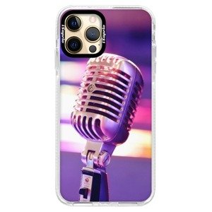 Silikonové pouzdro Bumper iSaprio - Vintage Microphone - iPhone 12 Pro Max