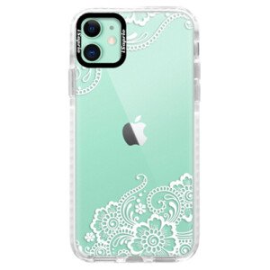 Silikonové pouzdro Bumper iSaprio - White Lace 02 - iPhone 11