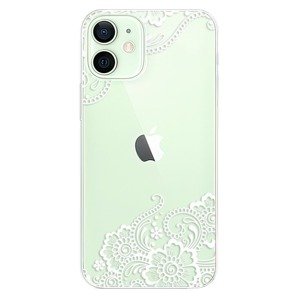 Odolné silikonové pouzdro iSaprio - White Lace 02 - iPhone 12