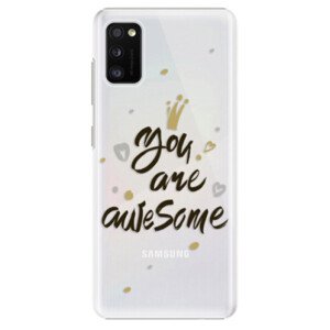 Plastové pouzdro iSaprio - You Are Awesome - black - Samsung Galaxy A41
