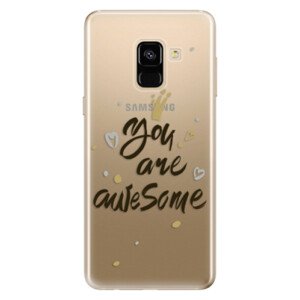 Odolné silikonové pouzdro iSaprio - You Are Awesome - black - Samsung Galaxy A8 2018