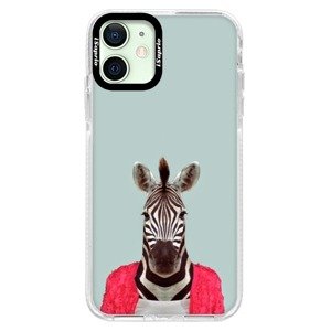 Silikonové pouzdro Bumper iSaprio - Zebra 01 - iPhone 12
