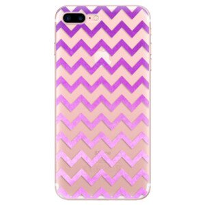 Odolné silikonové pouzdro iSaprio - Zigzag - purple - iPhone 7 Plus