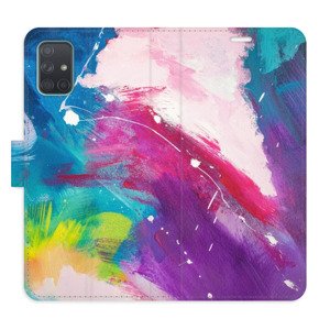 Flipové pouzdro iSaprio - Abstract Paint 05 - Samsung Galaxy A71