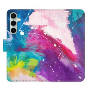 Flipové pouzdro iSaprio - Abstract Paint 05 - Samsung Galaxy S23 FE