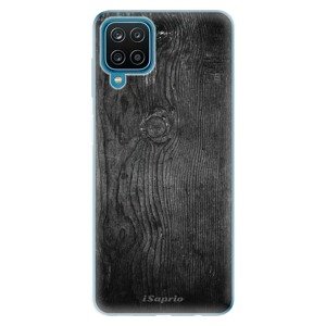Odolné silikonové pouzdro iSaprio - Black Wood 13 - Samsung Galaxy A12