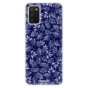 Odolné silikonové pouzdro iSaprio - Blue Leaves 05 - Samsung Galaxy A02s