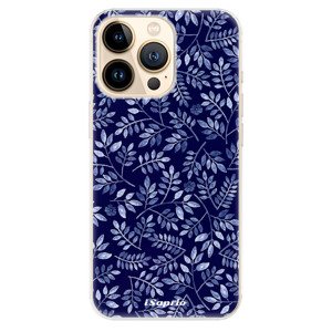 Odolné silikonové pouzdro iSaprio - Blue Leaves 05 - iPhone 13 Pro Max