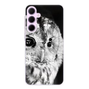 Odolné silikonové pouzdro iSaprio - BW Owl - Samsung Galaxy A55 5G