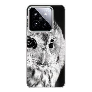 Odolné silikonové pouzdro iSaprio - BW Owl - Xiaomi 14
