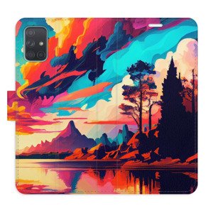 Flipové pouzdro iSaprio - Colorful Mountains 02 - Samsung Galaxy A71
