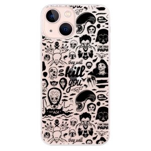 Odolné silikonové pouzdro iSaprio - Comics 01 - black - iPhone 13 mini