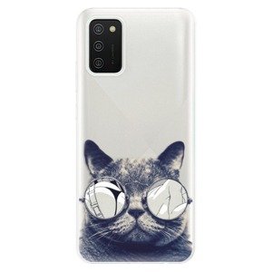 Odolné silikonové pouzdro iSaprio - Crazy Cat 01 - Samsung Galaxy A02s