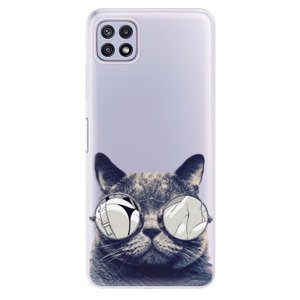 Odolné silikonové pouzdro iSaprio - Crazy Cat 01 - Samsung Galaxy A22 5G