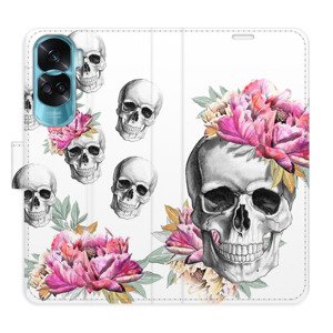Flipové pouzdro iSaprio - Crazy Skull - Honor 90 Lite 5G