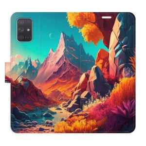 Flipové pouzdro iSaprio - Colorful Mountains - Samsung Galaxy A71