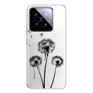 Odolné silikonové pouzdro iSaprio - Three Dandelions - black - Xiaomi 14