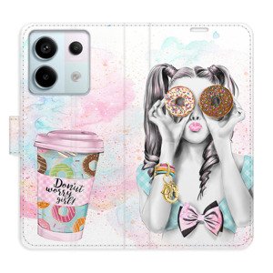 Flipové pouzdro iSaprio - Donut Worry Girl - Xiaomi Redmi Note 13 Pro+ 5G