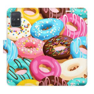Flipové pouzdro iSaprio - Donuts Pattern 02 - Samsung Galaxy A71