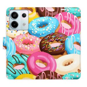 Flipové pouzdro iSaprio - Donuts Pattern 02 - Xiaomi Redmi Note 13 Pro+ 5G