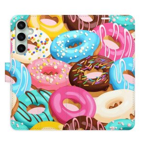 Flipové pouzdro iSaprio - Donuts Pattern 02 - Samsung Galaxy S23 FE