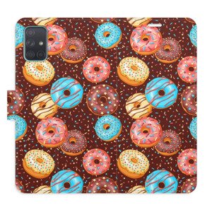 Flipové pouzdro iSaprio - Donuts Pattern - Samsung Galaxy A71
