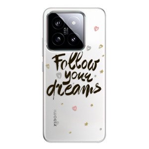 Odolné silikonové pouzdro iSaprio - Follow Your Dreams - black - Xiaomi 14