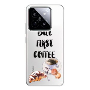 Odolné silikonové pouzdro iSaprio - First Coffee - Xiaomi 14