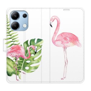 Flipové pouzdro iSaprio - Flamingos - Xiaomi Redmi Note 13