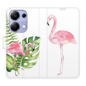 Flipové pouzdro iSaprio - Flamingos - Xiaomi Redmi Note 13 Pro
