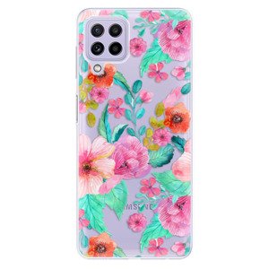 Odolné silikonové pouzdro iSaprio - Flower Pattern 01 - Samsung Galaxy A22