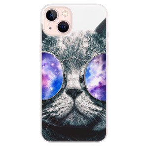 Odolné silikonové pouzdro iSaprio - Galaxy Cat - iPhone 13
