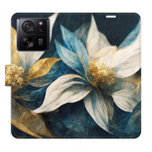 Flipové pouzdro iSaprio - Gold Flowers - Xiaomi 13T / 13T Pro