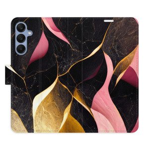 Flipové pouzdro iSaprio - Gold Pink Marble 02 - Samsung Galaxy A25 5G
