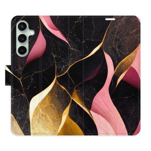Flipové pouzdro iSaprio - Gold Pink Marble 02 - Samsung Galaxy S23 FE