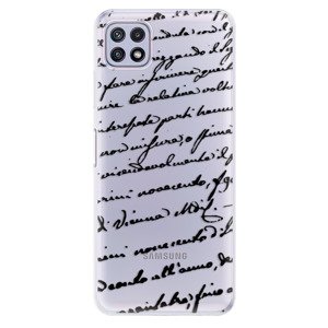 Odolné silikonové pouzdro iSaprio - Handwriting 01 - black - Samsung Galaxy A22 5G