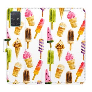 Flipové pouzdro iSaprio - Ice Cream Pattern - Samsung Galaxy A71