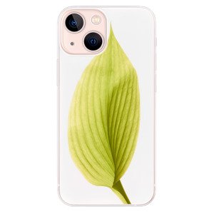 Odolné silikonové pouzdro iSaprio - Green Leaf - iPhone 13 mini
