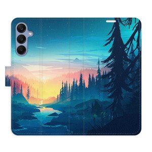 Flipové pouzdro iSaprio - Magical Landscape - Samsung Galaxy A25 5G