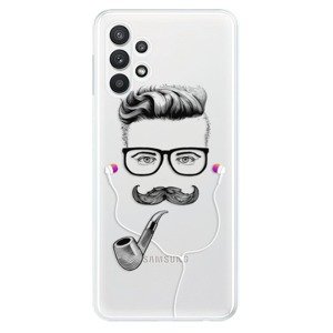 Odolné silikonové pouzdro iSaprio - Man With Headphones 01 - Samsung Galaxy A32
