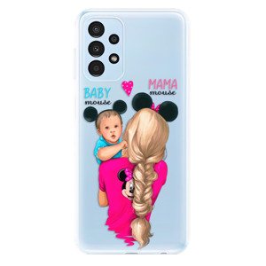 Odolné silikonové pouzdro iSaprio - Mama Mouse Blonde and Boy - Samsung Galaxy A13